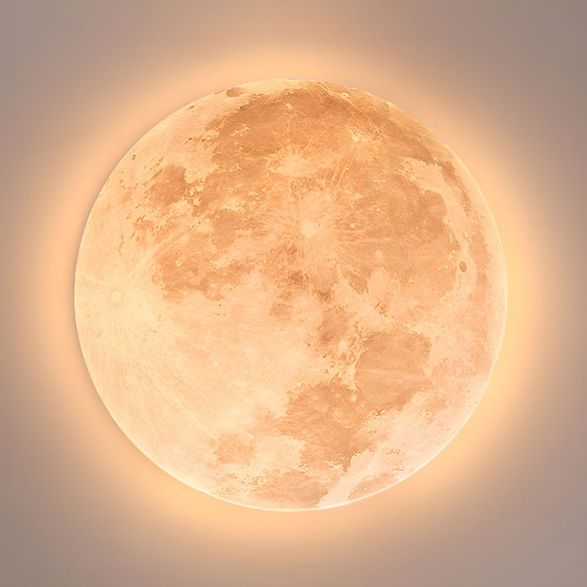 SUENTA Moon Round LED-Deckenleuchte Minimalistisches Design Licht
