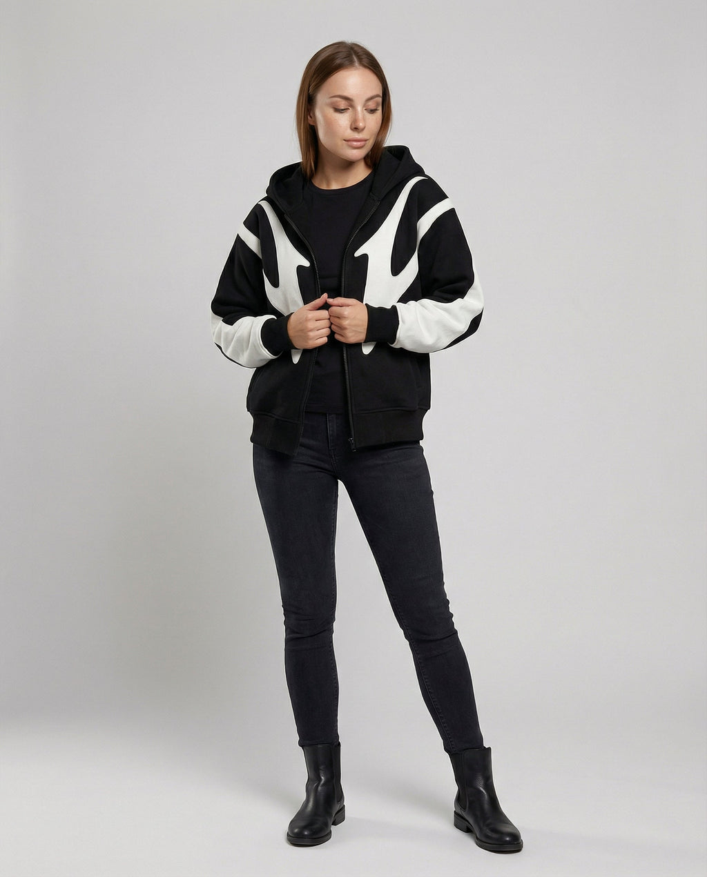 SUENTA Unisex Hoodie mit Balaclava-Design Funktionale Wärme Komfort