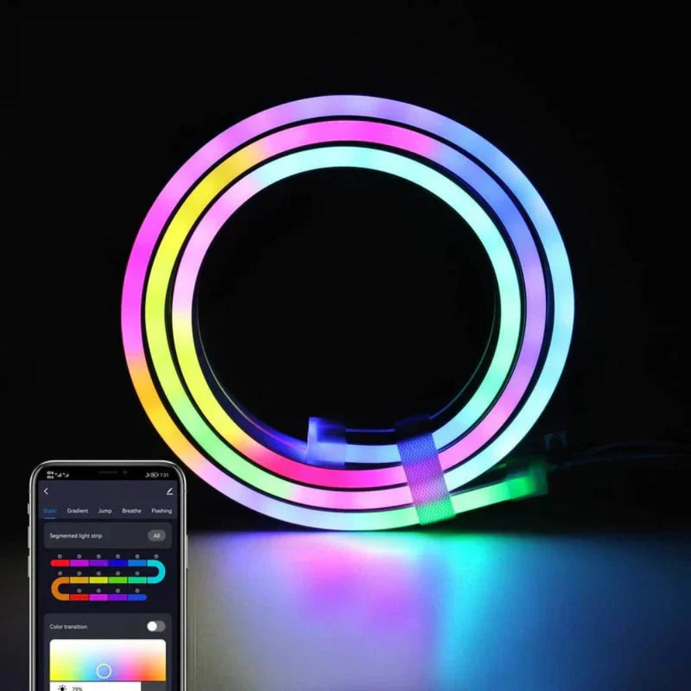 SUENTA Neon-Seil-LED-Leuchten Mit App-Steuerung Farbwechsel Timer