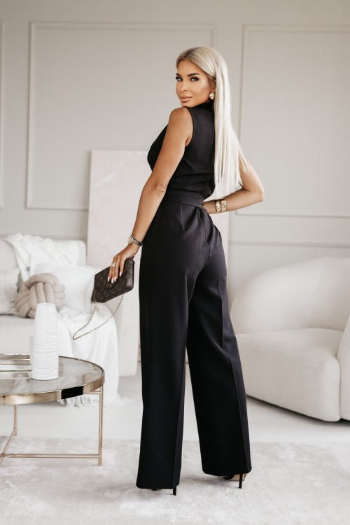 SUENTA Vela | Damen Jumpsuit – Chic Artisan Grace & Refined Slimming Silhouette