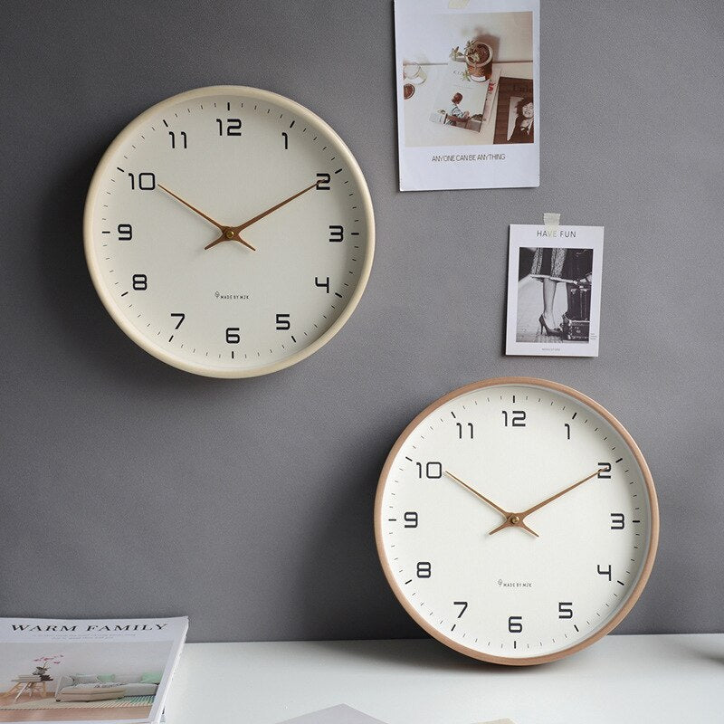 SUENTA Holzuhr für die Wand Minimalistisches skandinavisches Design