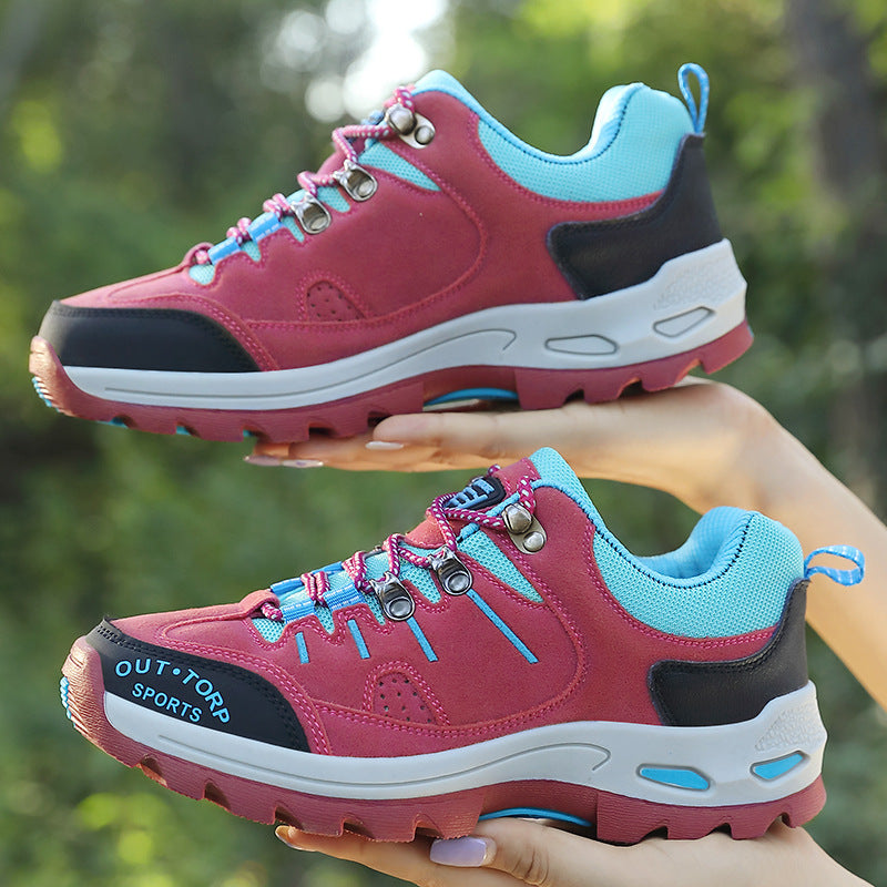 SUENTA Stylische Wander Schuhe für Herren Schnürschuhe GriffigeSohle - Laufschuhe