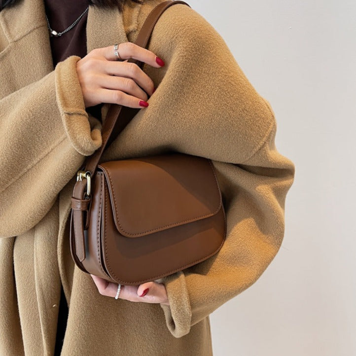 SUENTA Handgefertigte Elegante Tasche Zeitloses Accessoire Braun Nur eine Größe