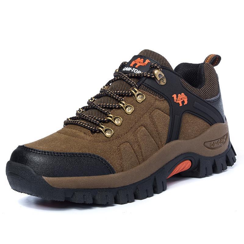 SUENTA Herren-Wanderschuhe Robuste Bauweise Griffige Außensohle - Laufschuhe Khaki