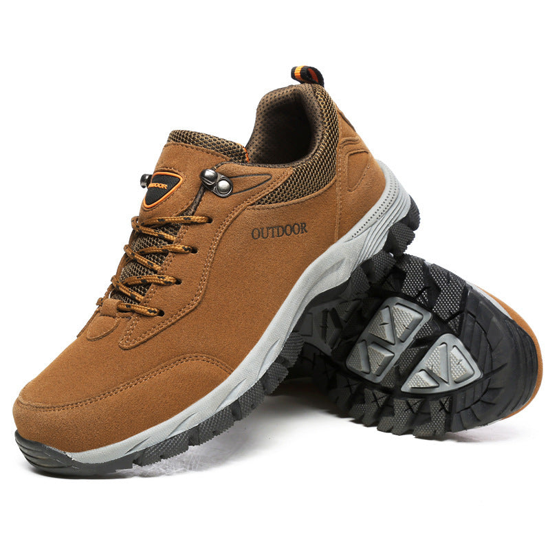 SUENTA Wander Schuhe für Herren Schnürschuhe Profilierte Sohle - Laufschuhe Braun