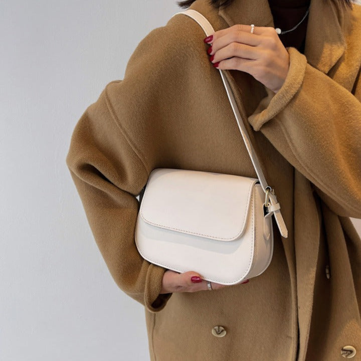 SUENTA Handgefertigte Elegante Tasche Zeitloses Accessoire Weiß Nur eine Größe