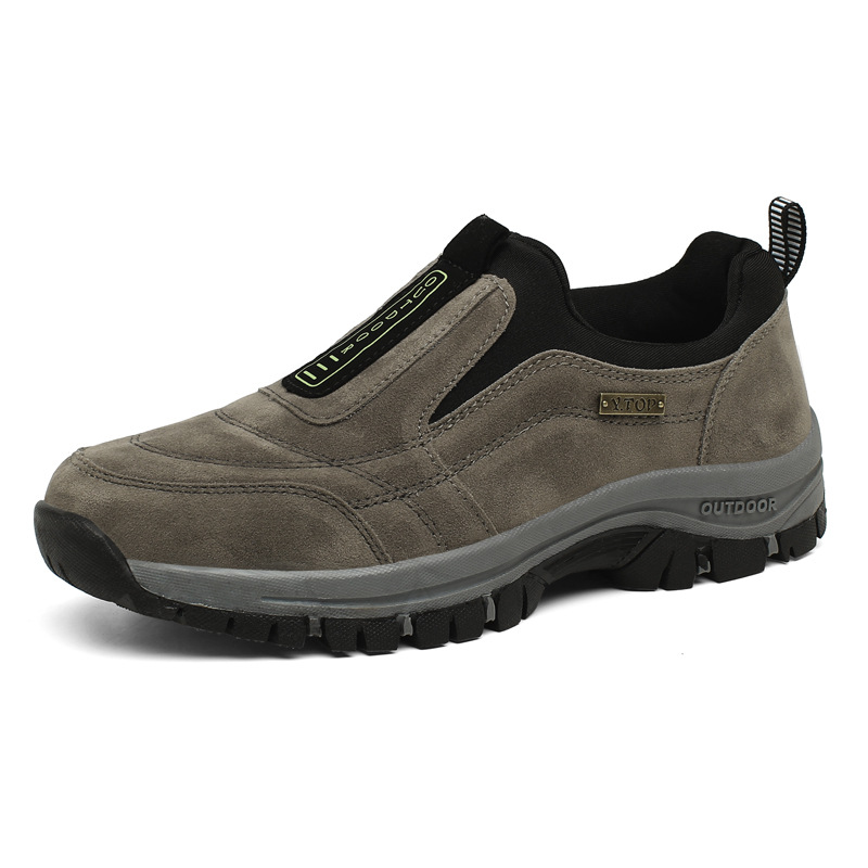 SUENTA Wander Schuhe Herren Schnell Reinschlüpfen Leicht Bequem - Laufschuhe Khaki