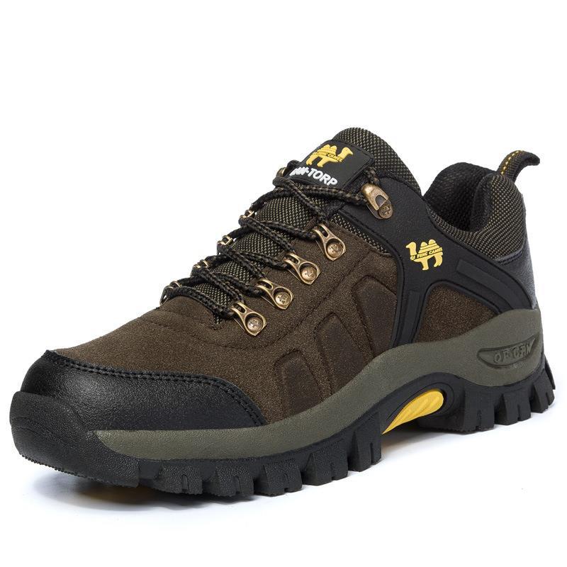 SUENTA Herren-Wanderschuhe Robuste Bauweise Griffige Außensohle - Laufschuhe Braun