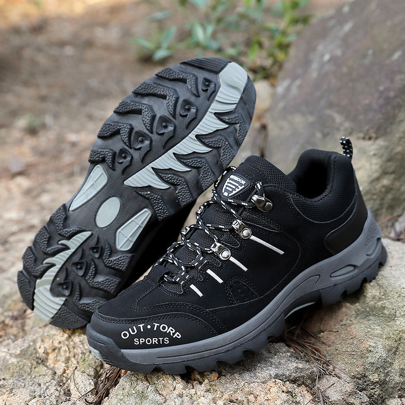 SUENTA Stylische Wander Schuhe für Herren Schnürschuhe GriffigeSohle - Laufschuhe