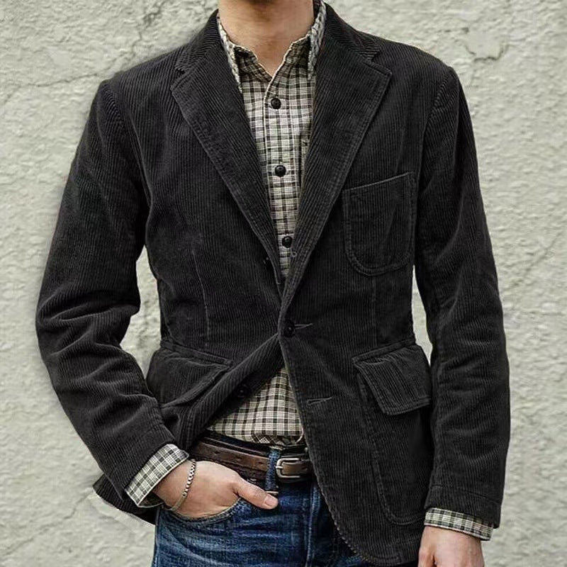 SUENTA Blazer Und Weste Im Set Für Herren Mit Praktischen Taschen Schwarz