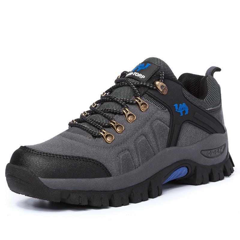 SUENTA Herren-Wanderschuhe Robuste Bauweise Griffige Außensohle - Laufschuhe Grau