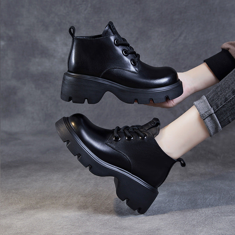 SUENTA Damen Jahrgang Dirndl Schuhe | Plateau - Winterstiefel