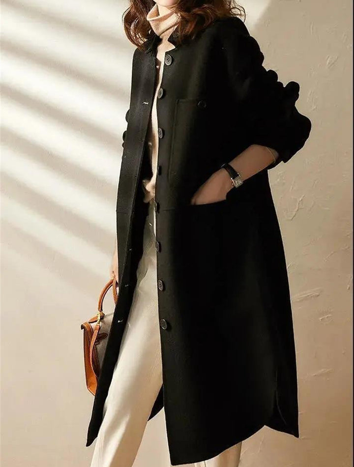 SUENTA Damen Trenchcoat Langer Frühling Weichheit Wärme