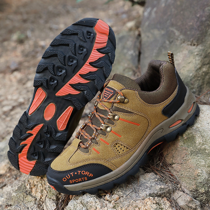 SUENTA Stylische Wander Schuhe für Herren Schnürschuhe GriffigeSohle - Laufschuhe
