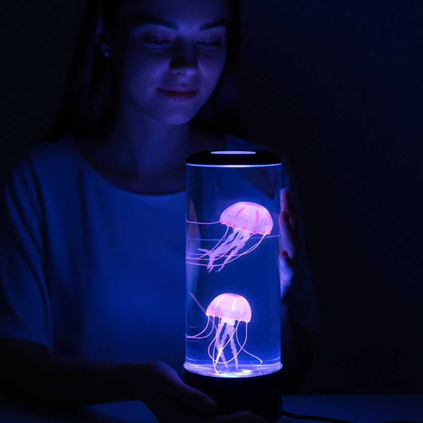 SUENTA Beruhigende Quallenlampe Zur Entspannung Für Ihr Zuhause