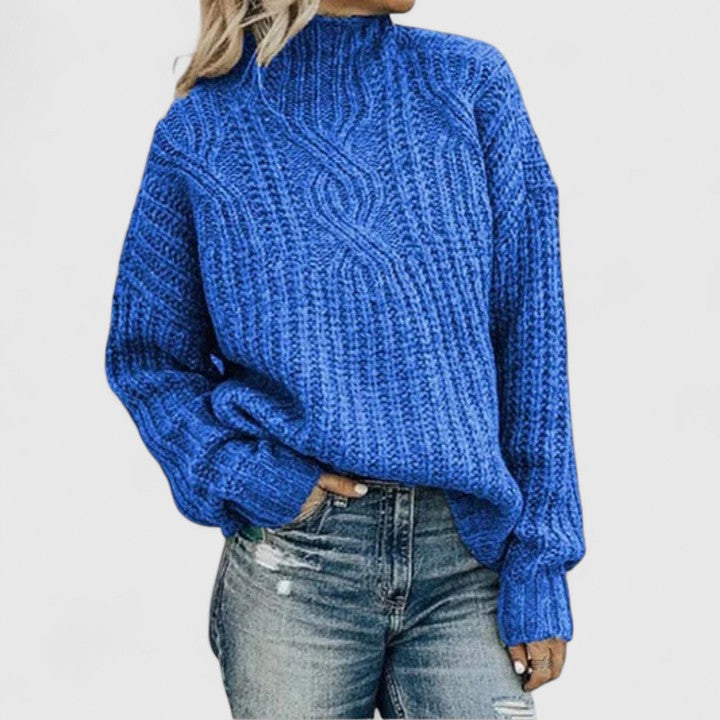 Umami | Maglione invernale a coste da donna con maniche lunghe