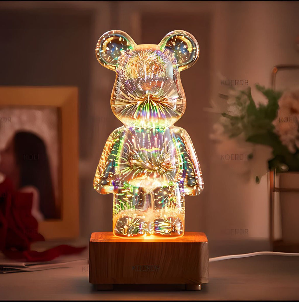 SUENTA Tischlampe Bärenform Dekorativ Warmweiß Schreibtischlampe Default