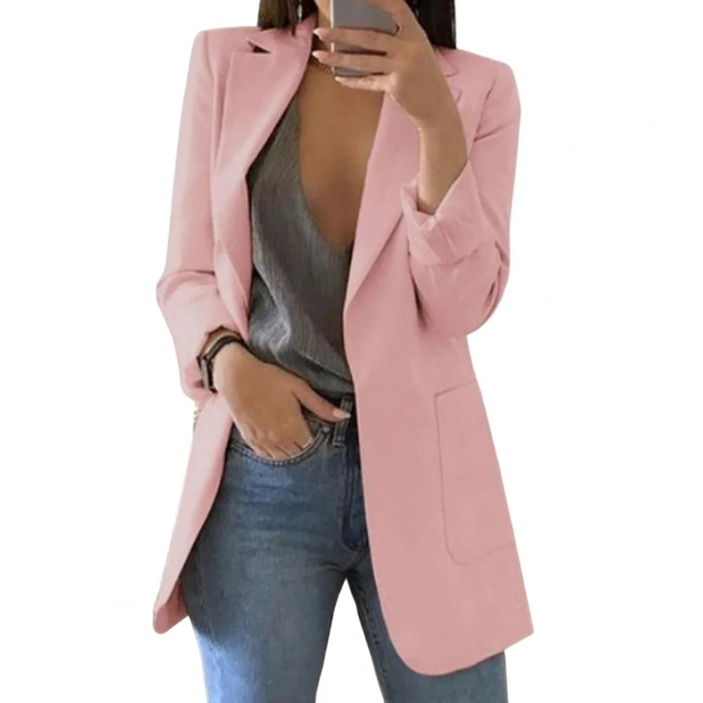 SUENTA Oversize Blazer Damen | Lang Rosa