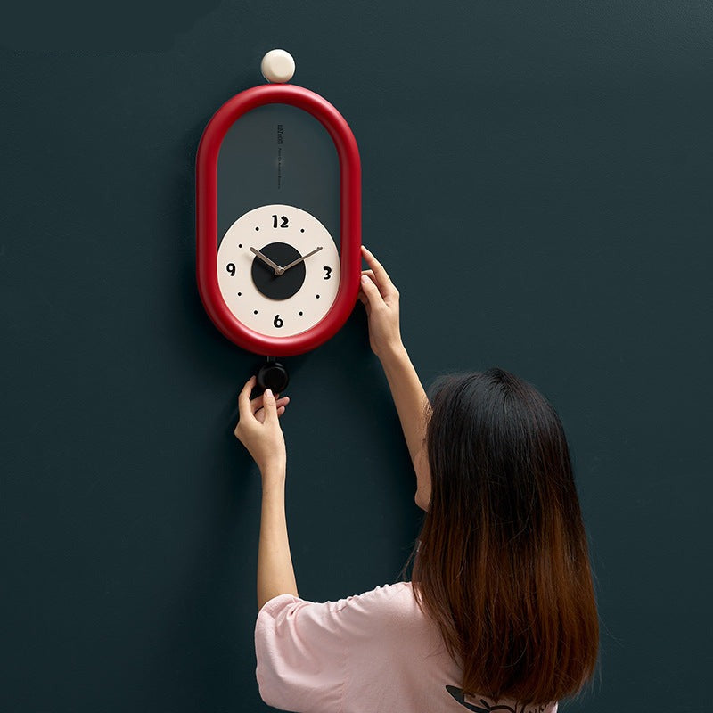 SUENTA Pendeluhr Stilvolle Leise Pendelwerk Für Schlafzimmer