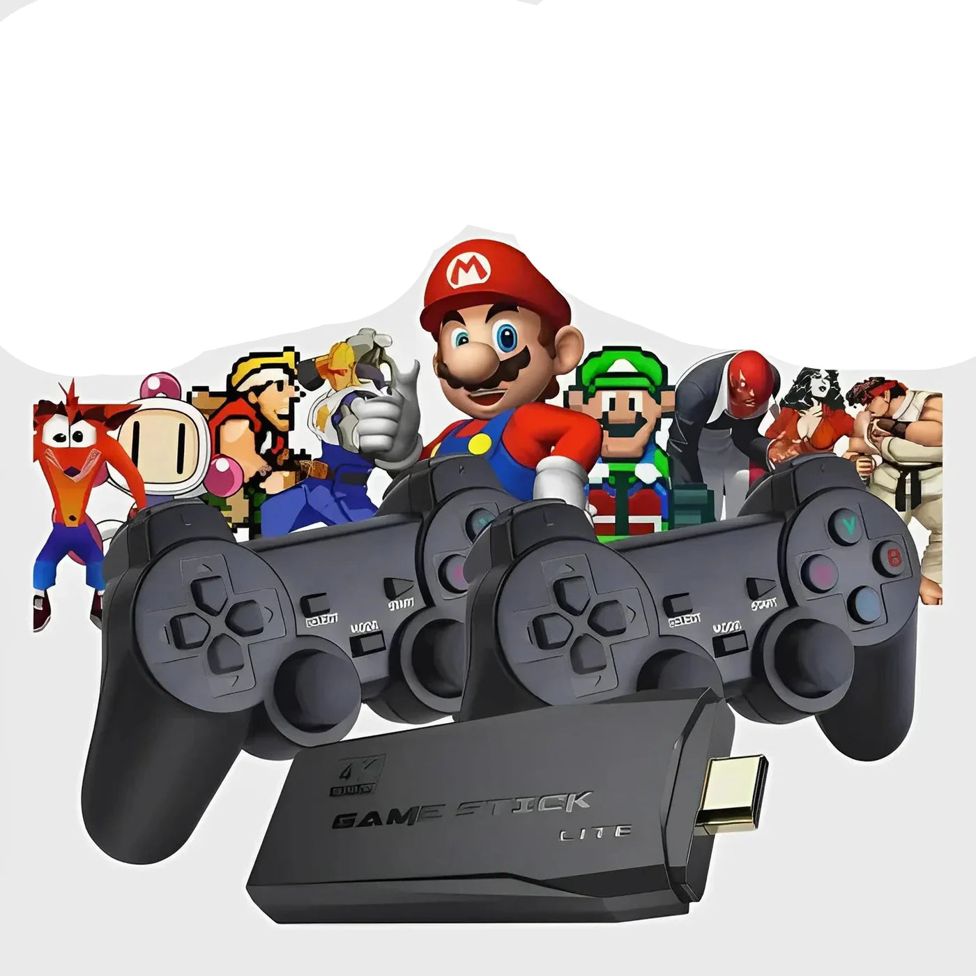 SUENTA Retro-Spielkonsole 4K Mit Über 20.000 Spielen Plug & Play Default