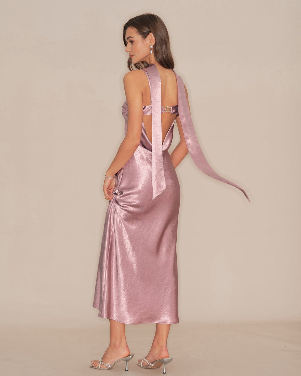 SUENTA Adōre | Langes Damenkleid – Luxuriöser Stoffmix, elegante Silhouette