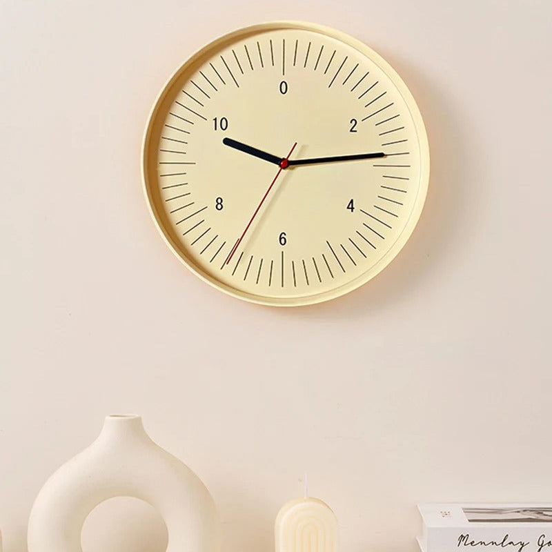 SUENTA Wanduhr Runde Aus ABS Material Leicht Aufhängbar Bunt