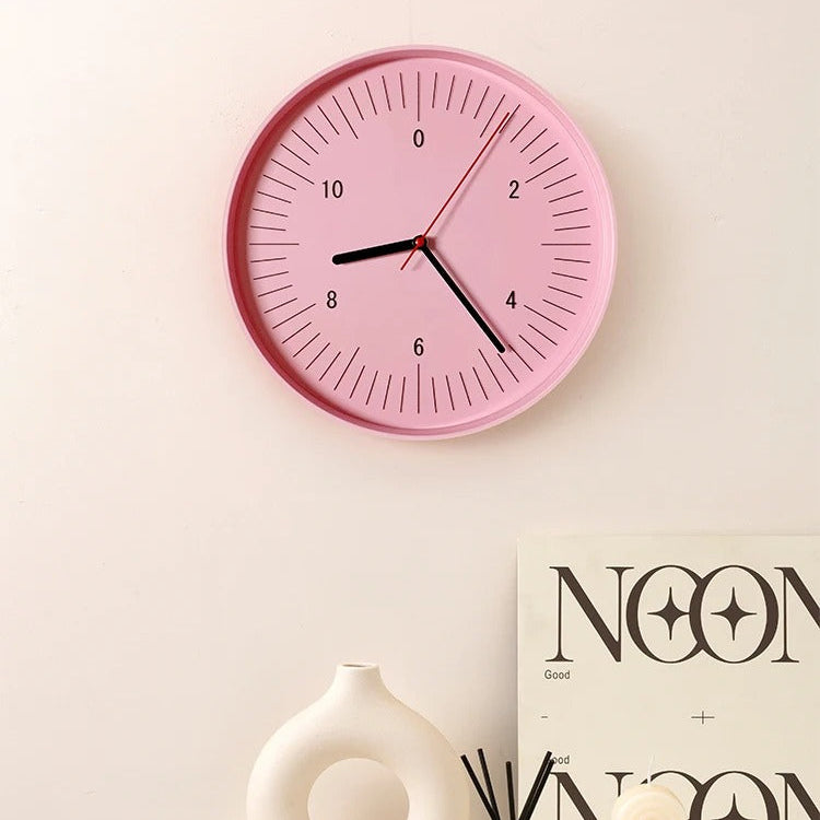 SUENTA Wanduhr Runde Aus ABS Material Leicht Aufhängbar Bunt