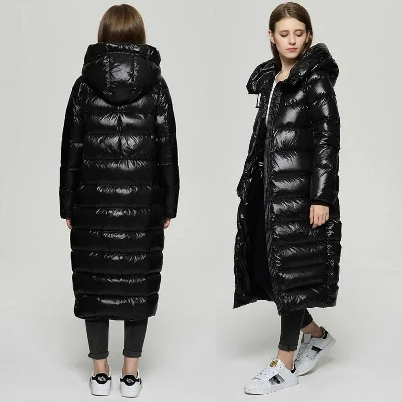 SUENTA Sunkisses Damen Lange Daunenjacke - Moderner Stil für kühle Tage
