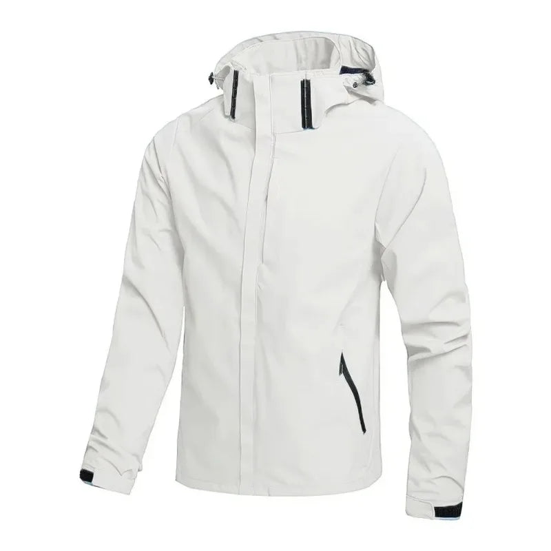 SUENTA Unisex Softshell Jacke Langarm Schlanke Silhouette Aktiv Weiß