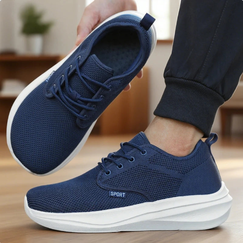 SUENTA Men's Casual Wide Barefoot Shoes - Unisex Minimalist Zero Drop Trail Running & Walking Shoes with Non-Slip Rubber Sole, Breathable