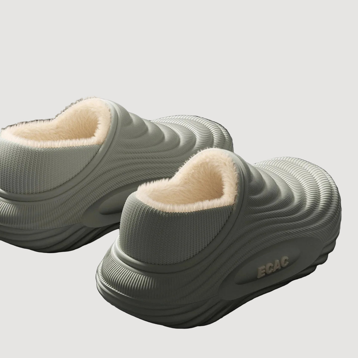 SUENTA Waterproof Cotton Slippers for Couples - Warm Winter House Shoes with Thick Fleece Lining & Non-Slip Waterproof Sole for Men & Women