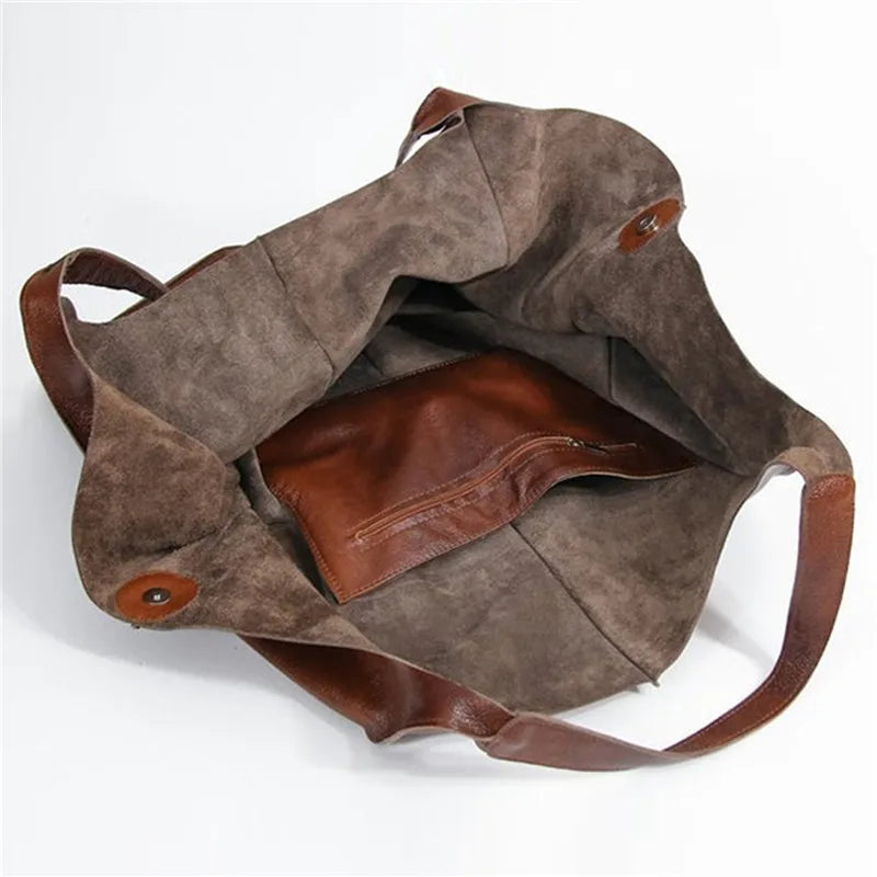 SUENTA Damen Must-Have-Tasche Oversized Tragetasche Alltag
