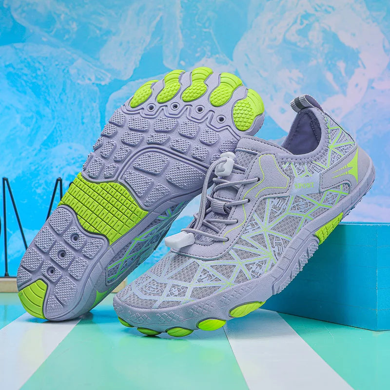 SUENTA Unisex Barfußschuhe Stylische Wasserdicht Strand Wassersport