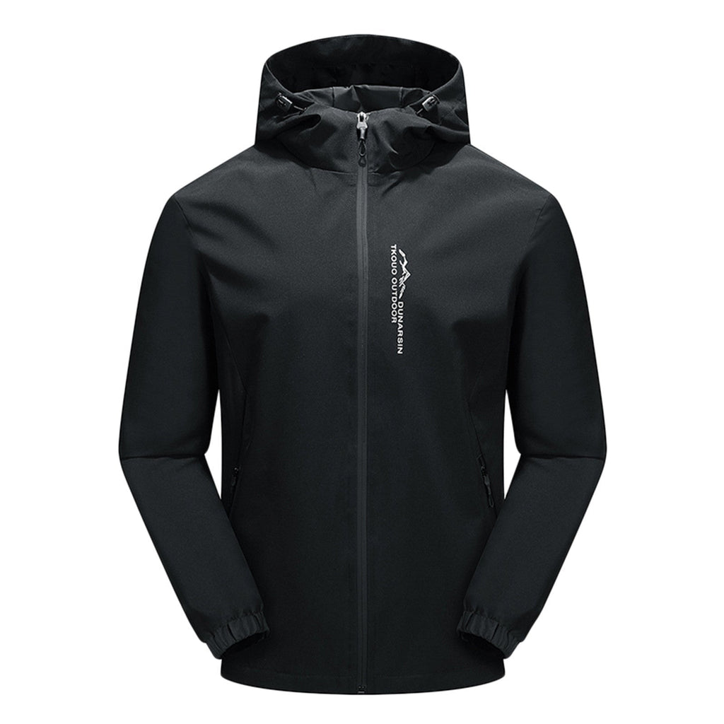 SUENTA Herren Softshell Jacke Mit Kapuze Langarm Vielseitig Schwarz