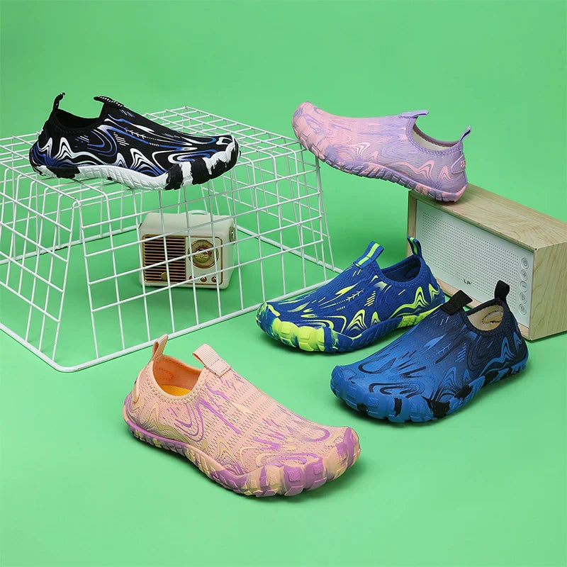 SUENTA Unisex Reinschlüpfen Barfußschuhe Wasserdichte Rutschfeste Sohle