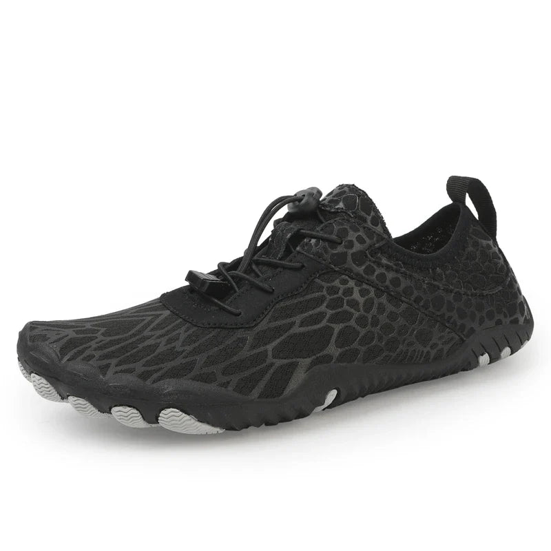 SUENTA Unisex Barfußschuhe Wasserdicht Minimalistisches Design Schwarz