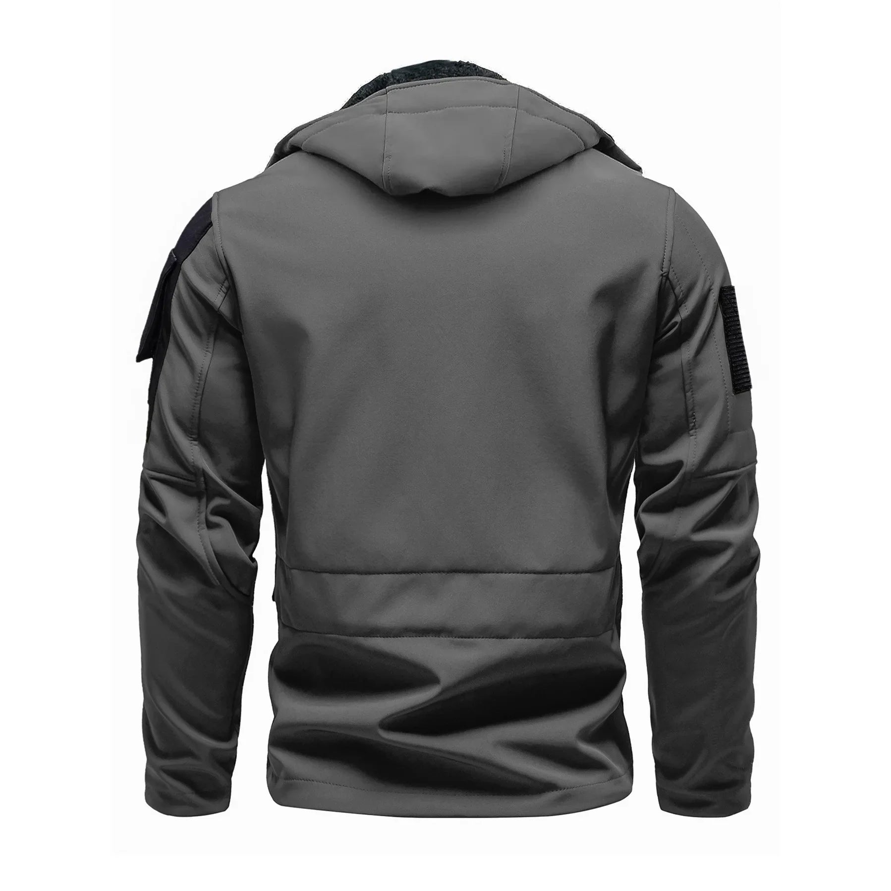 SUENTA Herren Mehreren Taschen Softshell Jacke Mit Kapuze