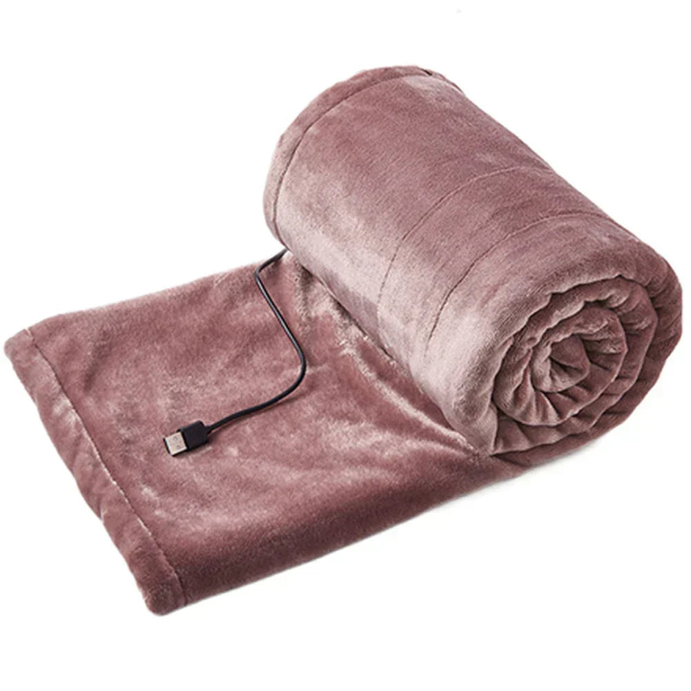 SUENTA Elektrische Decke USB 39x31” Mit 3 Wärme-Einstellungen - Heizdecke Rosa
