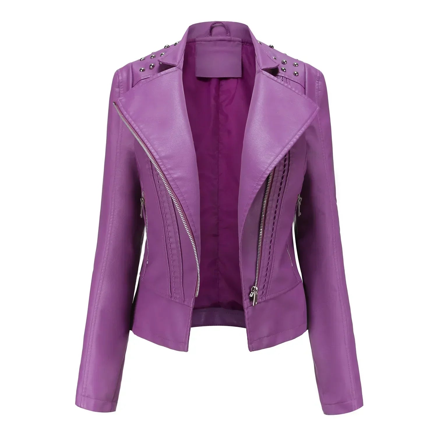 SUENTA Damen Langarmjacke Schicke Mit Atmungsaktivem Material Lila