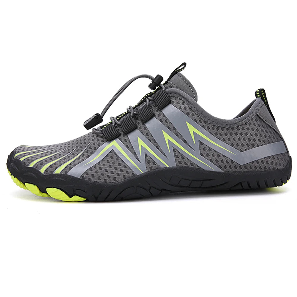 SUENTA Unisex Wasserdichte Barfußschuhe Schwimmen Wandern Strand Grau 2