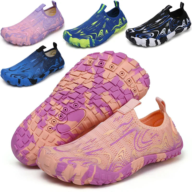 SUENTA Unisex Reinschlüpfen Barfußschuhe Wasserdichte Rutschfeste Sohle