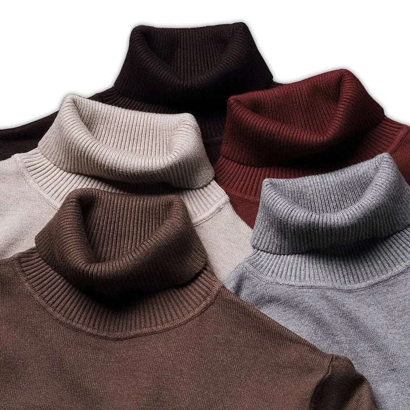 SUENTA Baumwolle - Rollkragenpullover Skandinavischer Stil
