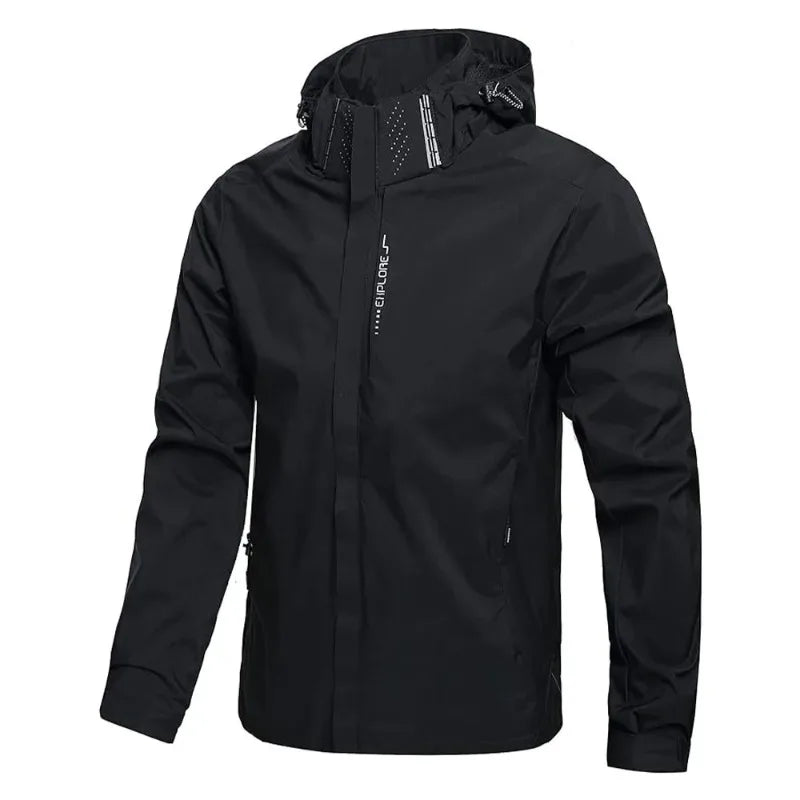 SUENTA Unisex Softshell Jacke Langarm Schlanke Silhouette Aktiv Schwarz
