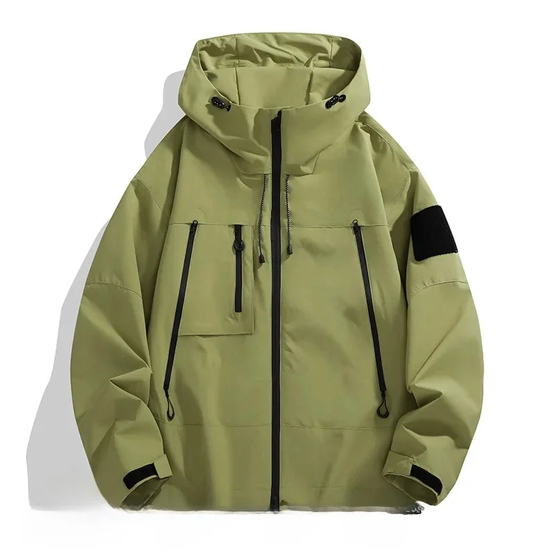 SUENTA Herren Softshell Jacke Mit Kapuze Design Bewegungsfreiheit Grün