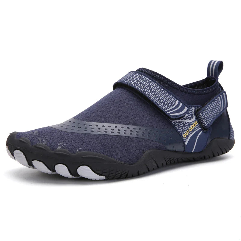 SUENTA Unisex Barfußschuhe Rutschfest Wasserdichte Strand Blau