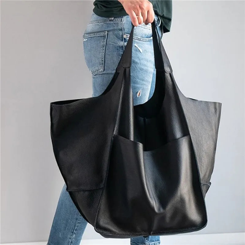SUENTA Damen Must-Have-Tasche Oversized Tragetasche Alltag