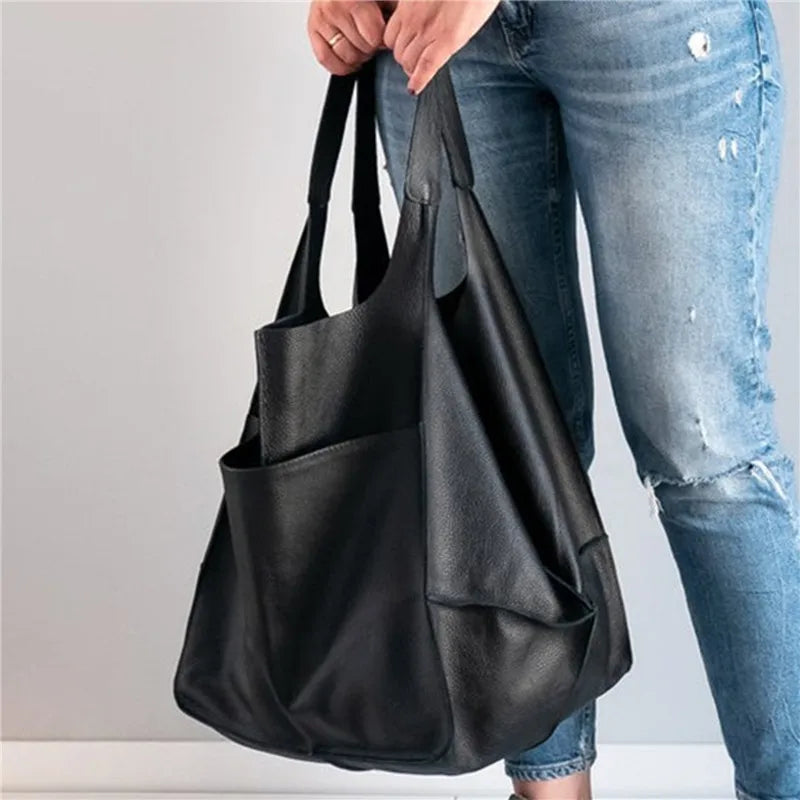 SUENTA Damen Must-Have-Tasche Oversized Tragetasche Alltag
