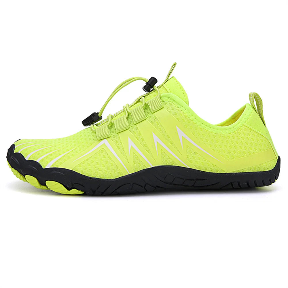 SUENTA Unisex Wasserdichte Barfußschuhe Schwimmen Wandern Strand Grün 1