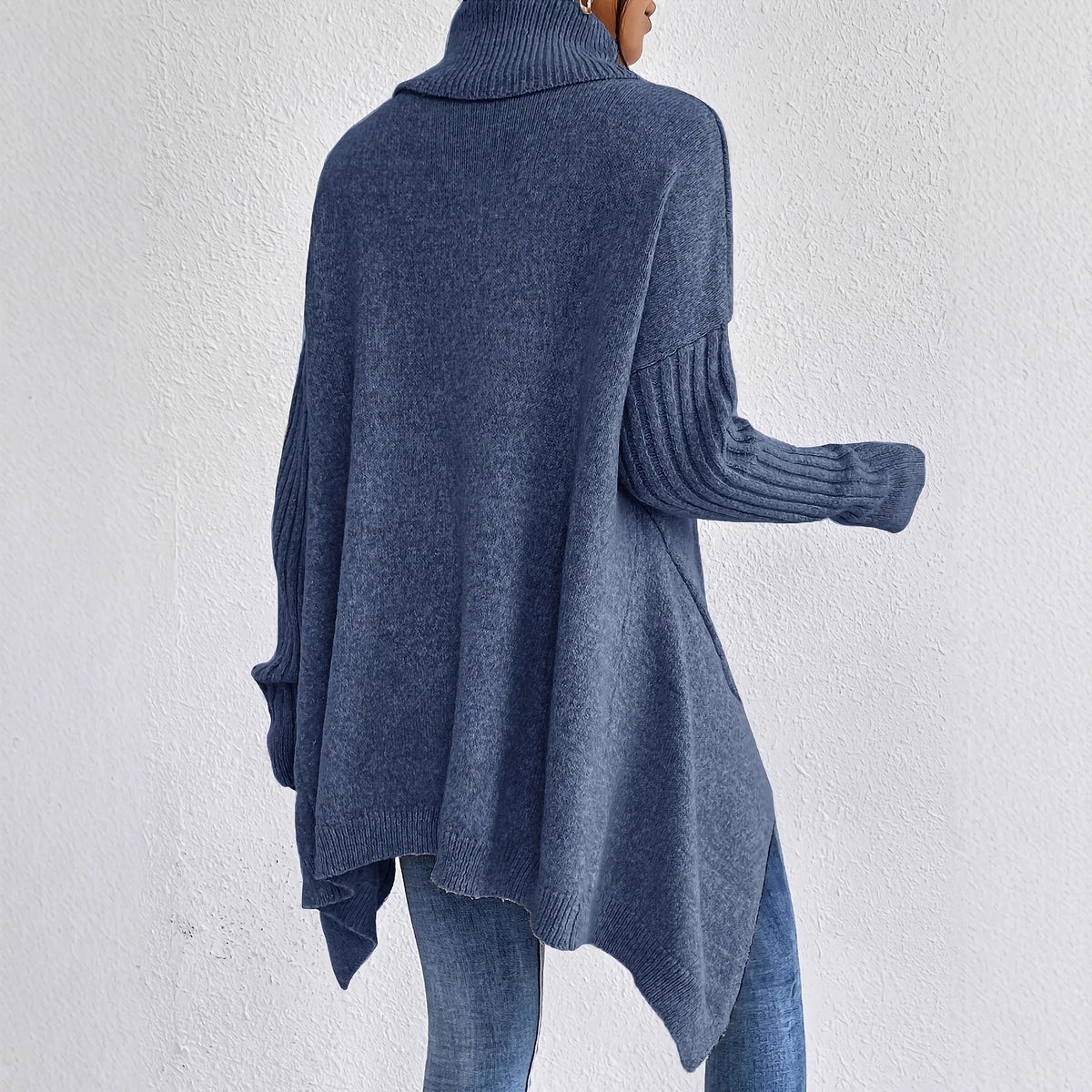 Luna | Jersey de invierno oversize para mujer, cómodo y con cuello alto