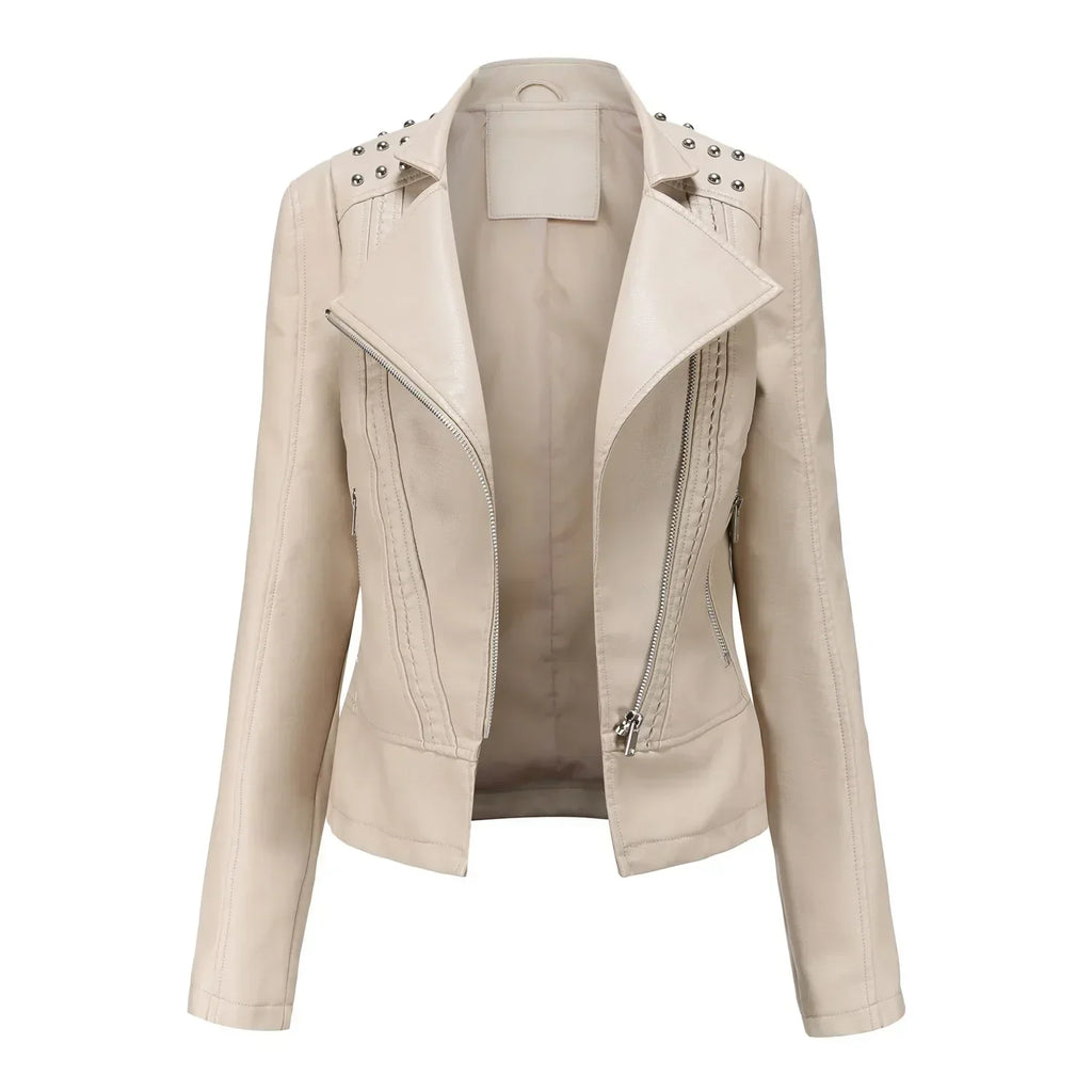 SUENTA Damen Langarmjacke Schicke Mit Atmungsaktivem Material Beige